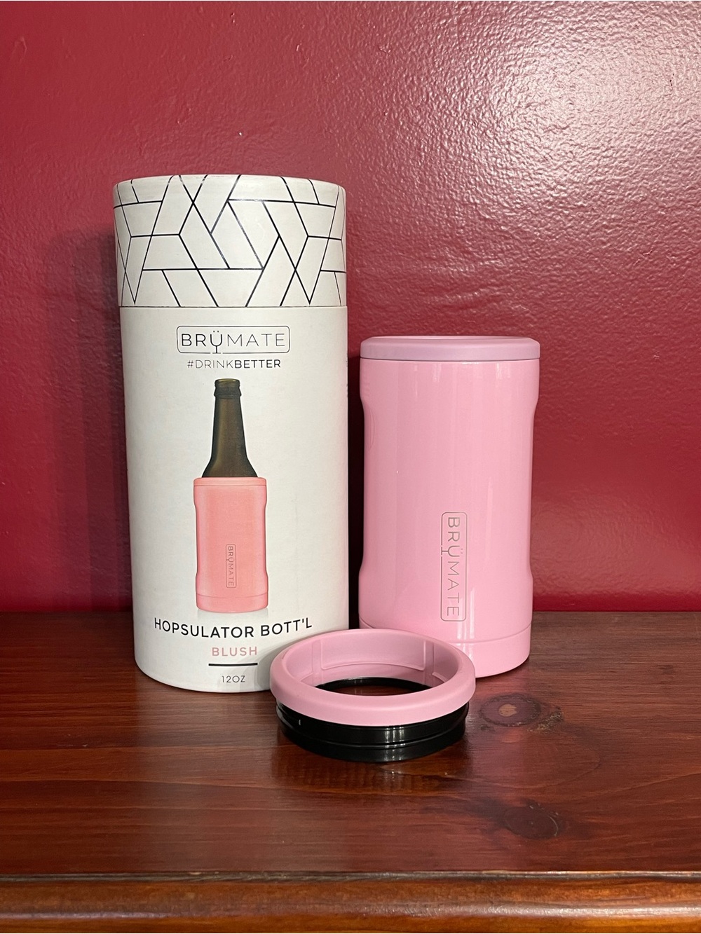 Blush Hopsulator Bott'l - Insulated Pink Bottle Cooler